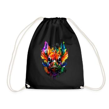 Angelfish - Drawstring Bag - black - Front
