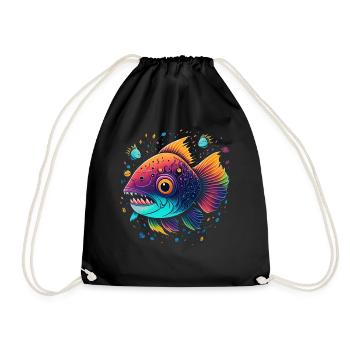Angelfish - Drawstring Bag - black - Front