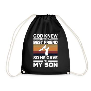 My Best Friend My Son - Turnbeutel - Schwarz - Vorne