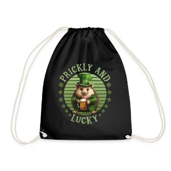 Hérisson de la Saint-Patrick - Sac de sport léger - noir - Devant