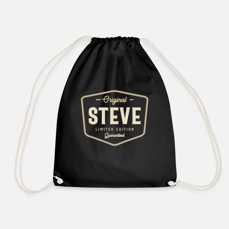 Original Steve Limitierte Auflage Benutzerdefinierter Name Steve - Turnbeutel - Schwarz