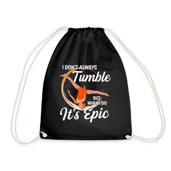 Tumbling Fitness-Akrobatik - Turnbeutel - Schwarz - Vorne