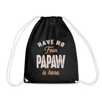 Hab keine Angst, Papaw ist hier lustig Vatertag - Turnbeutel - Schwarz - Vorne