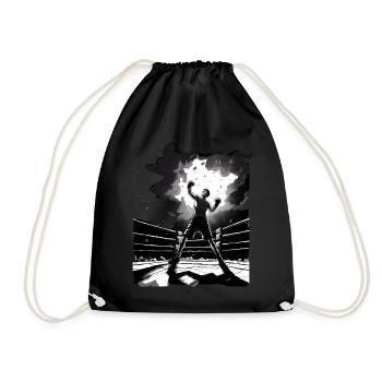 Boxing - Drawstring Bag - black - Front