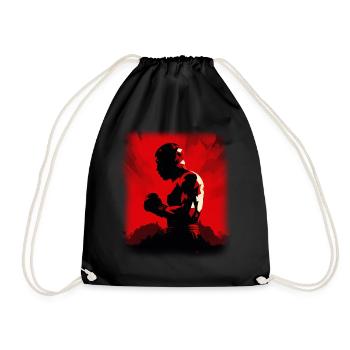 Boxing - Drawstring Bag - black - Front