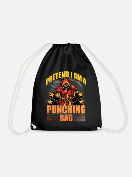 Tu so, als wäre ich ein Boxsack - Turnbeutel - Schwarz