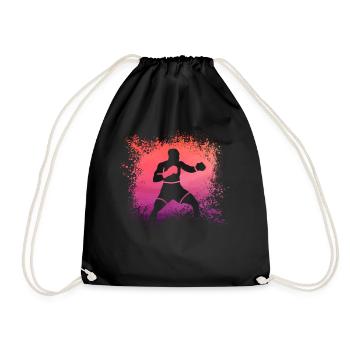Boxing - Drawstring Bag - black - Front