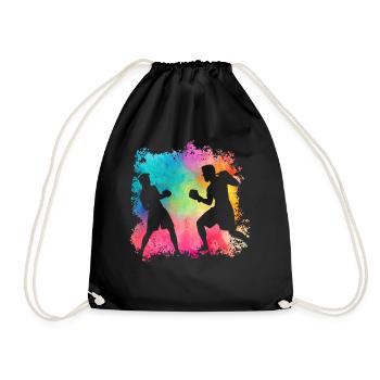 Boxing - Drawstring Bag - black - Front