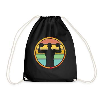 Boxing - Drawstring Bag - black - Front