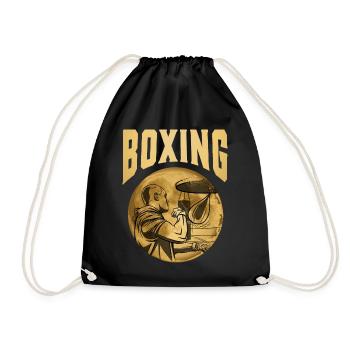 Boxen - Turnbeutel - Schwarz - Vorne