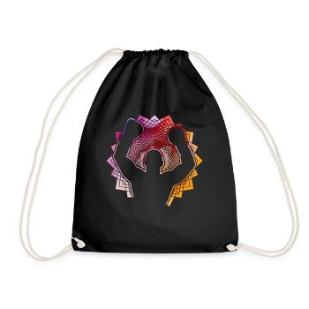Boxing - Drawstring Bag - black - Front
