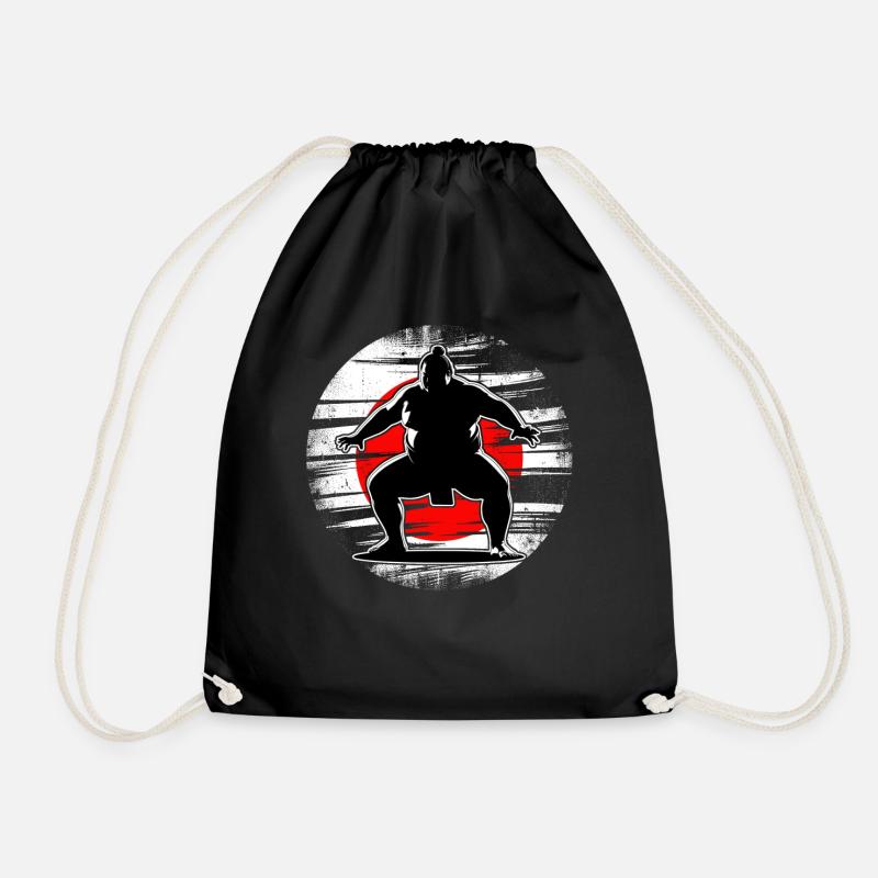 Sumo - Drawstring Bag - black