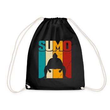 Sumo Retro - Turnbeutel - Schwarz - Vorne