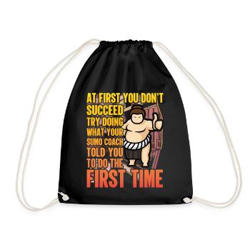 Citation amusante de sumo - Sac de sport léger - noir - Devant