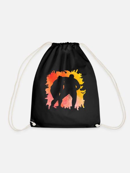 Sumo - Drawstring Bag - black