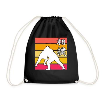 Sumo Retro - Turnbeutel - Schwarz - Vorne