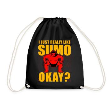 J’aime vraiment le sumo, d’accord ? - Sac de sport léger - noir - Devant