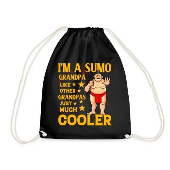 Je suis un grand-père sumo comme un grand-père normal, juste cool - Sac de sport léger - noir - Devant