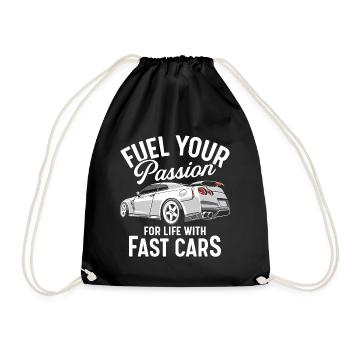 Alimentez votre passion pour la vie avec des voitures rapides. - Sac de sport léger - noir - Devant