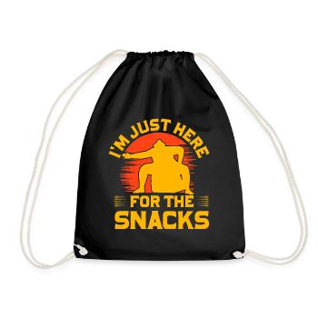 I'm just here for the Snacks - Drawstring Bag - black - Front