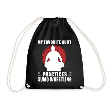 Ma tante préférée pratique la lutte de sumo - Sac de sport léger - noir - Devant