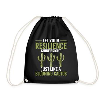 Laissez votre résilience briller de mille feux, comme un bloo - Sac de sport léger - noir - Devant