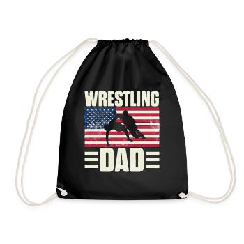 Papa lutteur - Sac de sport léger - noir - Devant