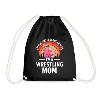 Ich bin nicht wie eine normale Mutter, ich bin eine Wrestling-Mutter - Turnbeutel - Schwarz - Vorne