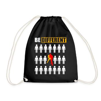 Wrestling be different - Drawstring Bag - black - Front
