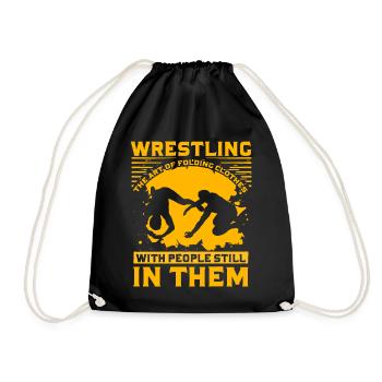 Lutter contre l’art de plier des vêtements avec les gens - Sac de sport léger - noir - Devant