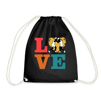 L’amour de la lutte - Sac de sport léger - noir - Devant