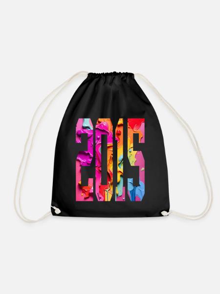 BUNT 11. GEBURTSTAG 2015 - Turnbeutel - Schwarz