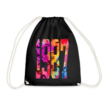 BUNT 39TH BIRTHDAY 1987 - Drawstring Bag - black - Front