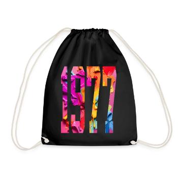 BUNT 49TH BIRTHDAY 1977 - Drawstring Bag - black - Front