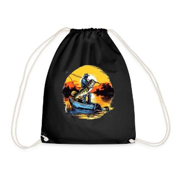 Poisson bar - Sac de sport léger - noir - Devant