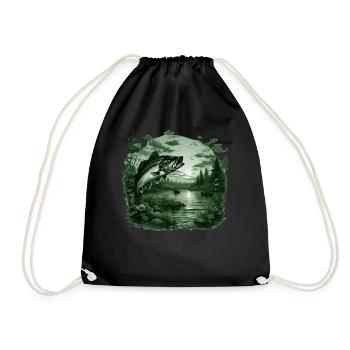 Poisson bar - Sac de sport léger - noir - Devant