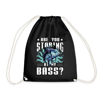 Regardez-vous ma basse ? - Sac de sport léger - noir - Devant