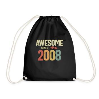 16 ans BDay Funny 2008 16e 16 ans Anniversaire - Sac de sport léger - noir - Devant