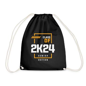 Class Of 2024 Senior Edition - Graduation 2024 - Drawstring Bag - black - Front