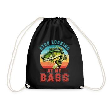 Arrêtez de regarder ma basse - Sac de sport léger - noir - Devant
