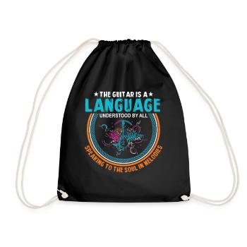 La guitare est un langage compris de tous, Speaki - Sac de sport léger - noir - Devant