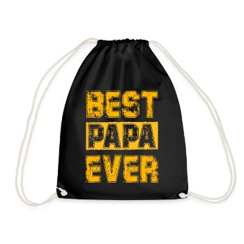 Bester Papa aller Zeiten - Turnbeutel - Schwarz - Vorne