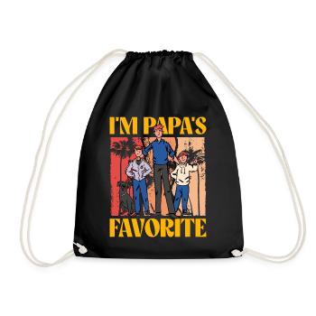 Je suis le préféré de papa - Sac de sport léger - noir - Devant