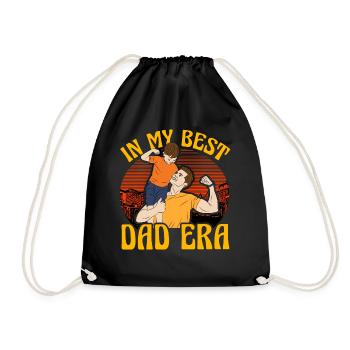 In my Best Dad era - Drawstring Bag - black - Front