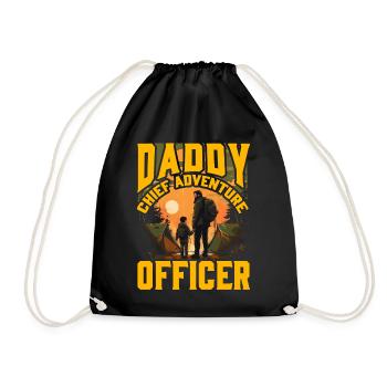 Papa Chef de l’aventure - Sac de sport léger - noir - Devant