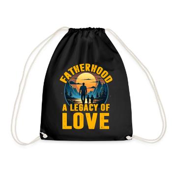 La paternité, un héritage d’amour - Sac de sport léger - noir - Devant