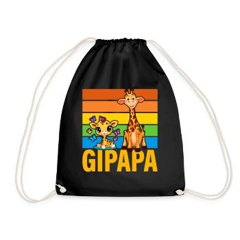 Gipapa - Turnbeutel - Schwarz - Vorne