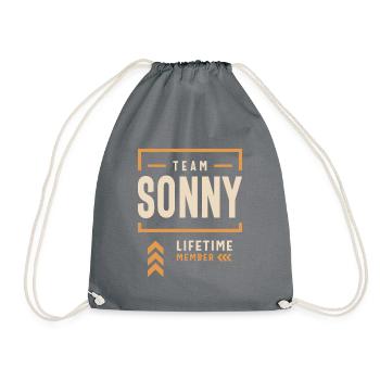 Membre à vie de l’équipe Sonny Funny Name Sonny - Sac de sport léger - gris - Devant