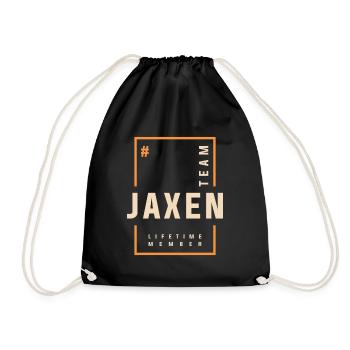 Membre à vie de l’équipe Jaxen - Nom Jaxen - Sac de sport léger - noir - Devant