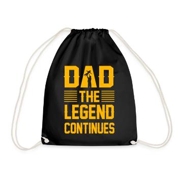 Papa, die Legende geht weiter - Turnbeutel - Schwarz - Vorne